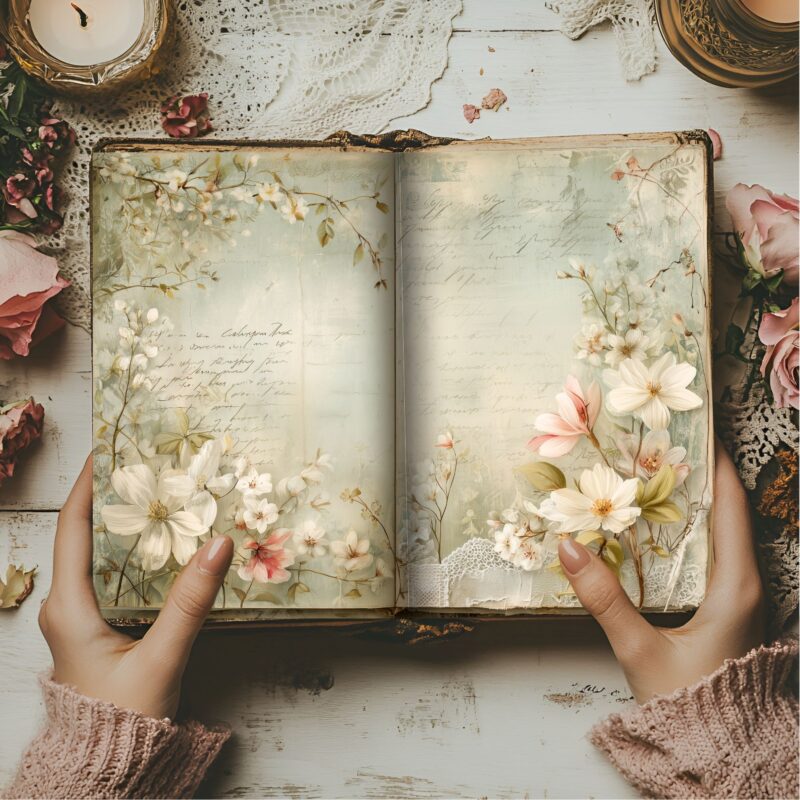 Old Flowers Book